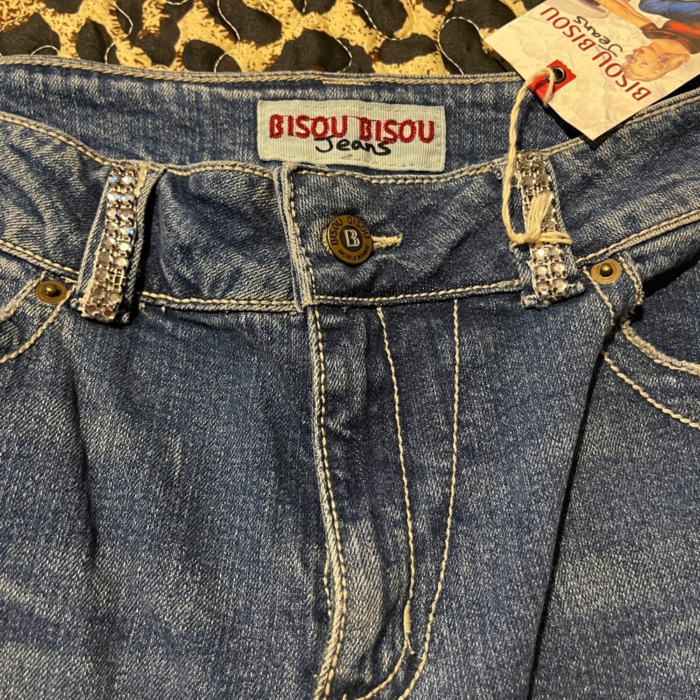 JCPenney Bisou Bisou High Rise Blue Jeans